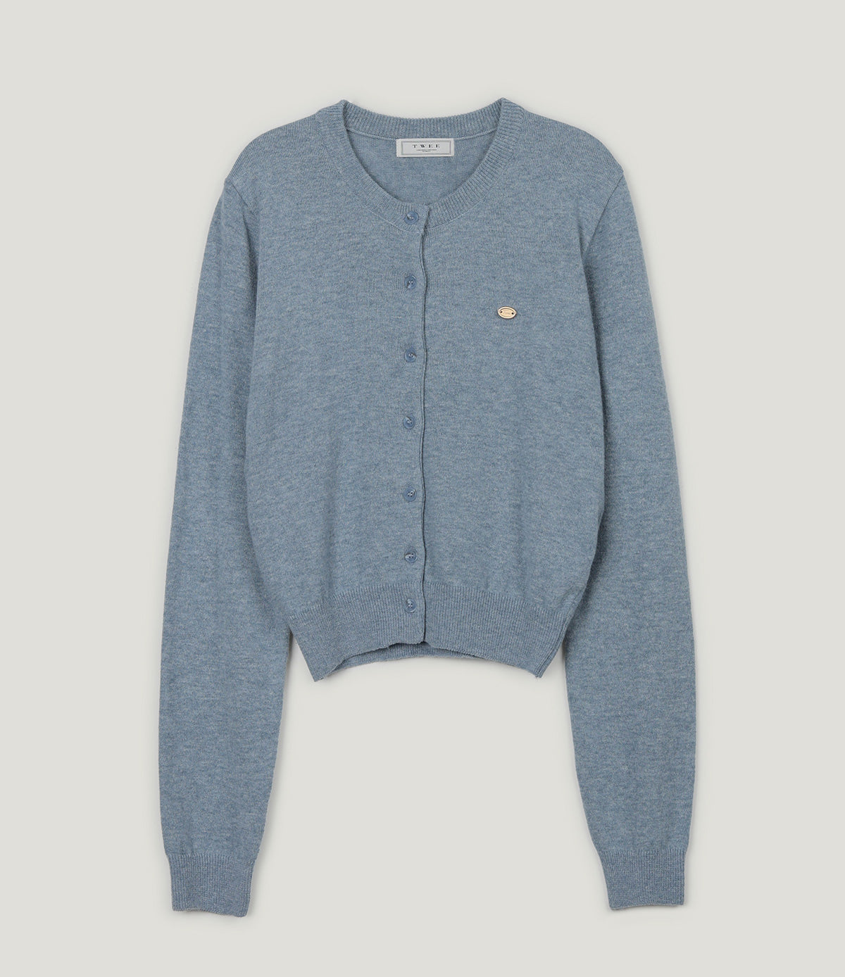 Basic Round Neck Long Sleeve Cardigan Chikkuz n/a.