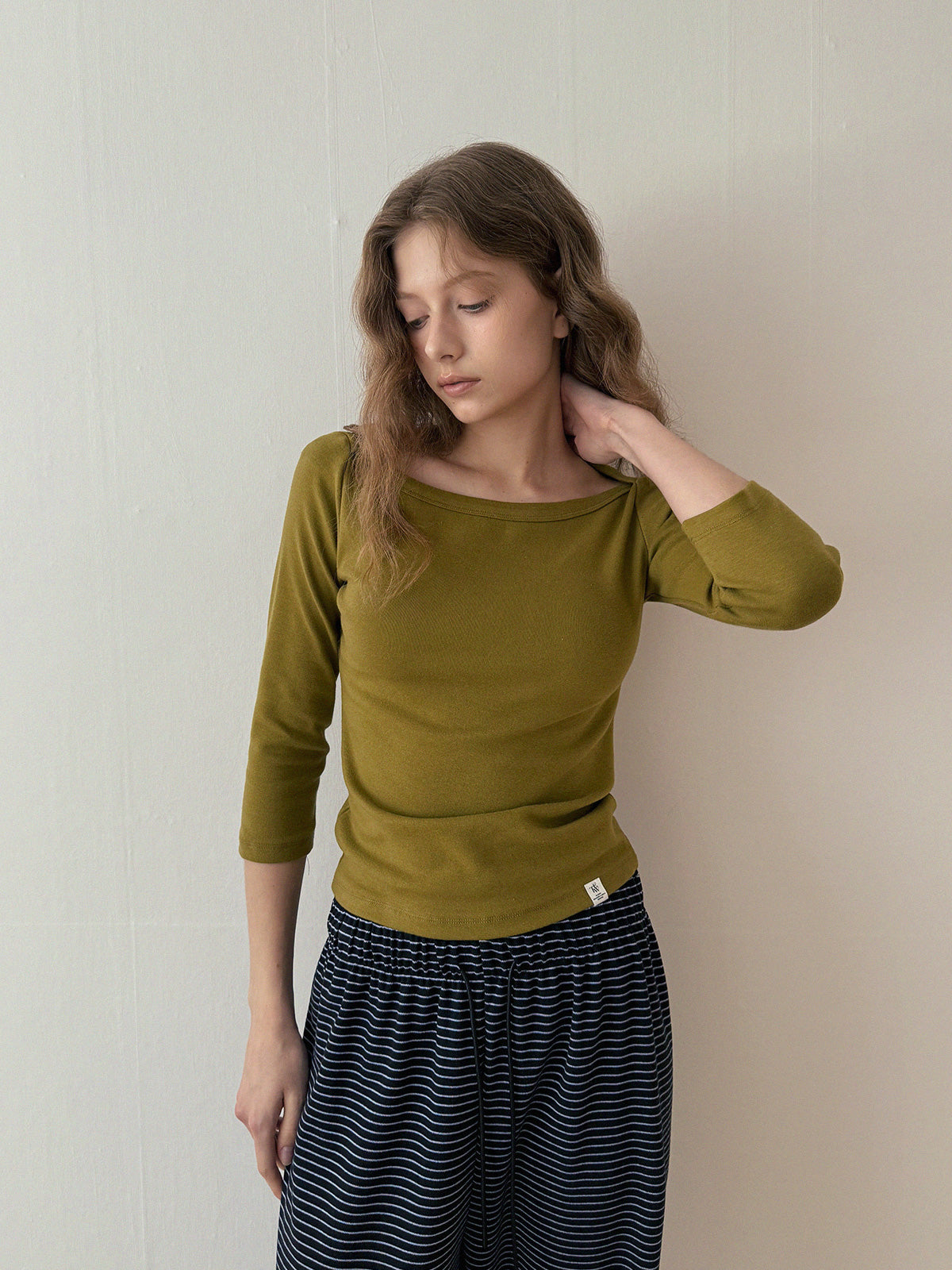Pair Boat Neck 3/4 Sleeve T-shirt Chikkuz n/a.