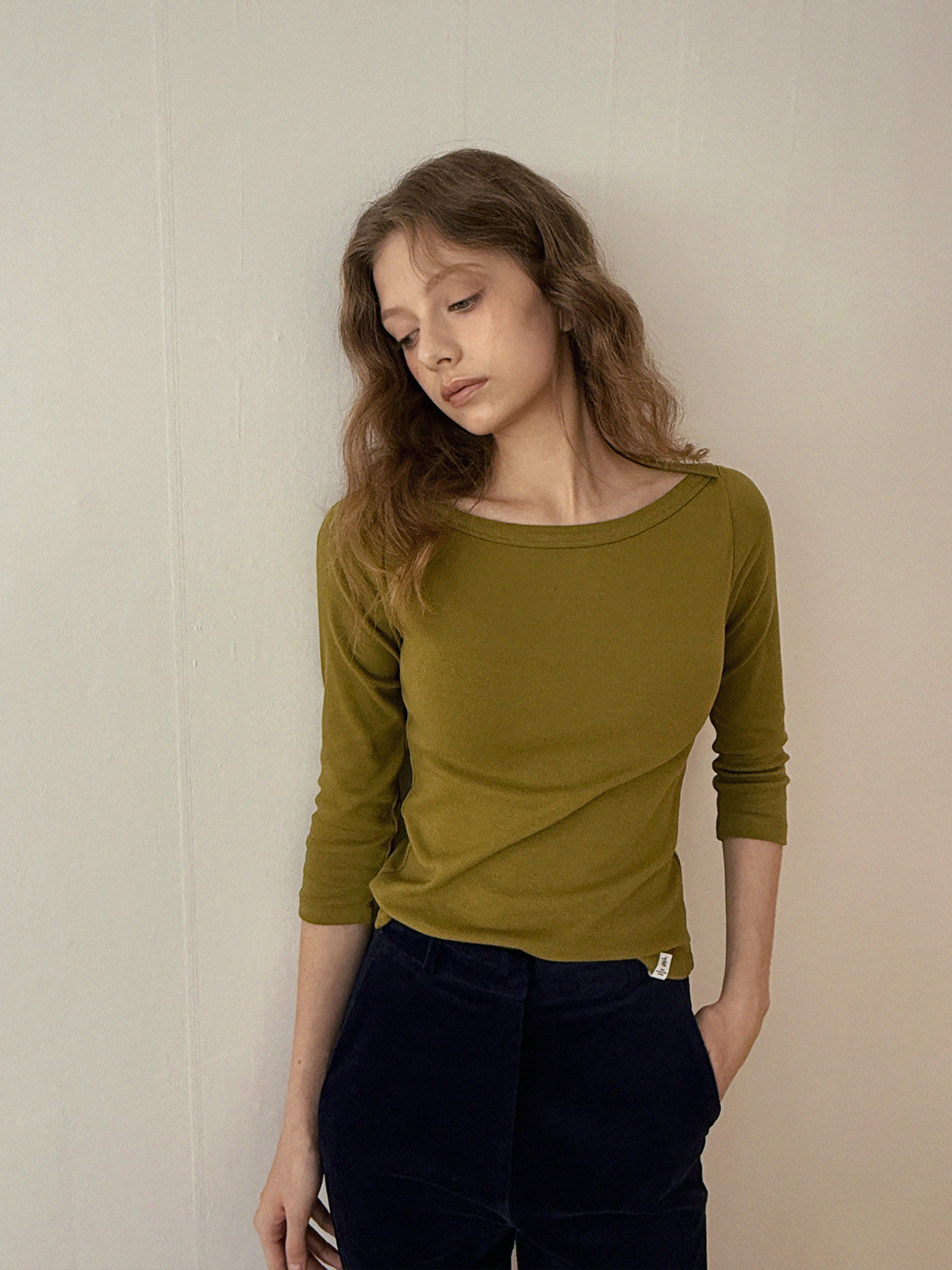 Pair Boat Neck 3/4 Sleeve T-shirt Chikkuz n/a.