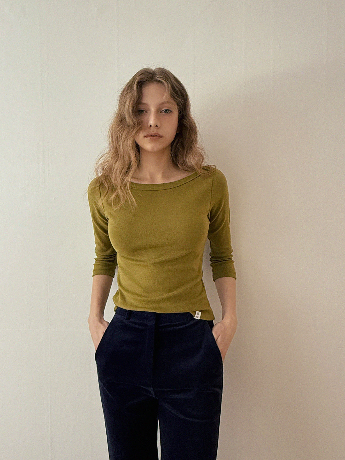 Pair Boat Neck 3/4 Sleeve T-shirt Chikkuz n/a.