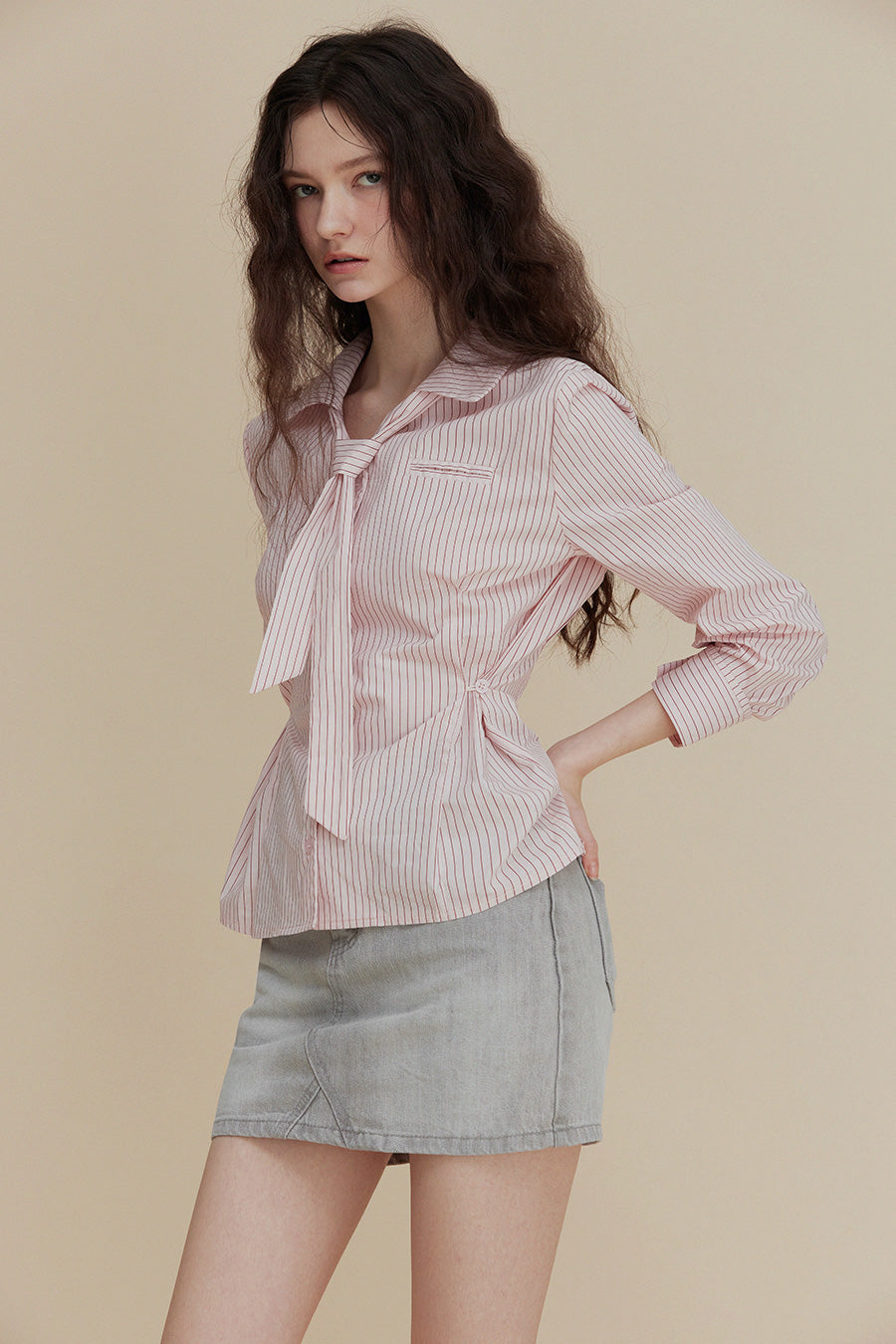 Varnish Tie Stripe Shirt Chikkuz n/a.