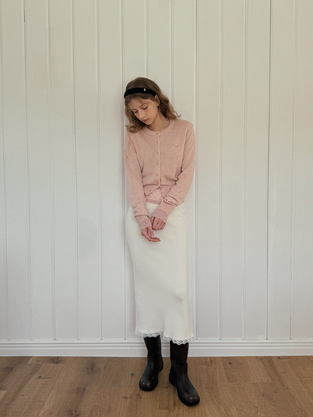 Basic Round Neck Long Sleeve Cardigan Chikkuz n/a.