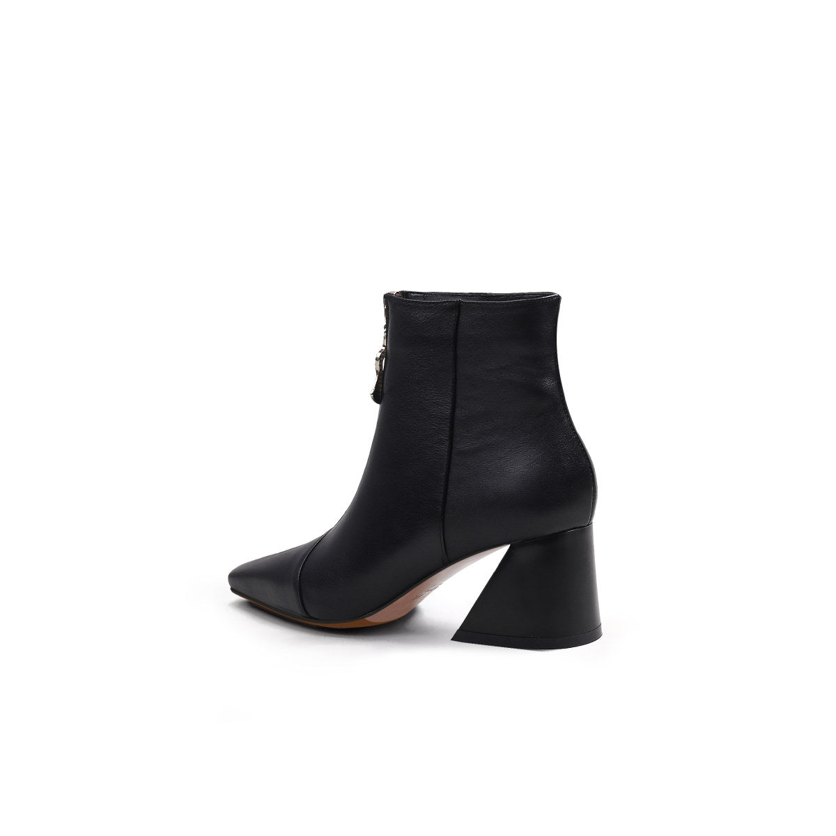 Front Zip Ankle Boots-3