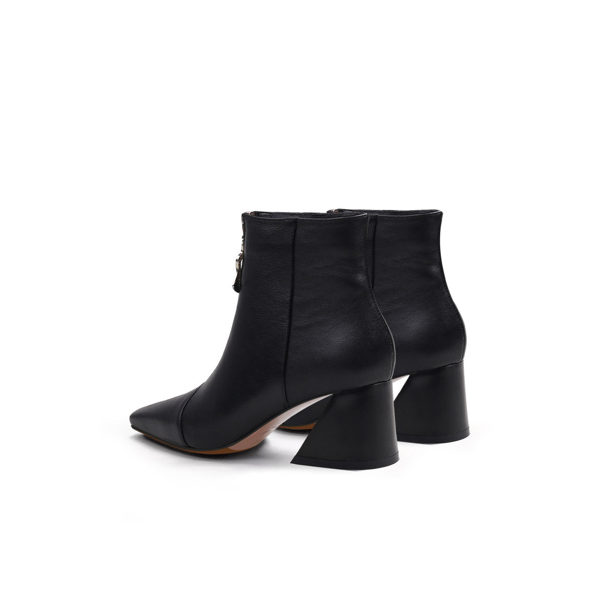 Front Zip Ankle Boots-4