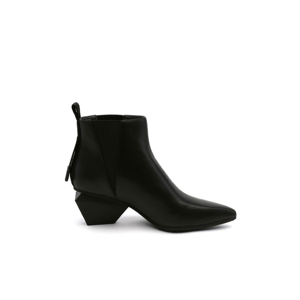 Futuristic Paneled Ankle Boots-2