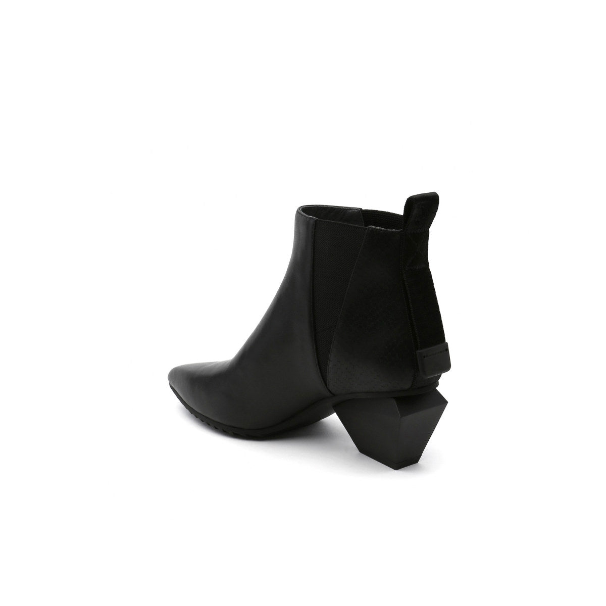 Futuristic Paneled Ankle Boots-3