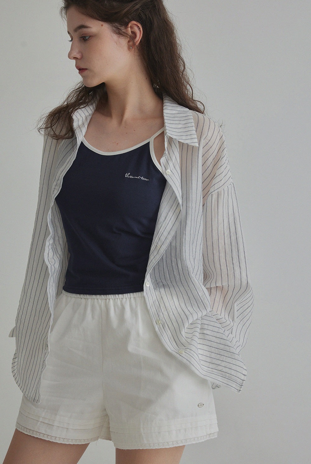 Benrit Oversized Stripe Shirt (with Scrunchie Set)  Chikkuz  n/a.