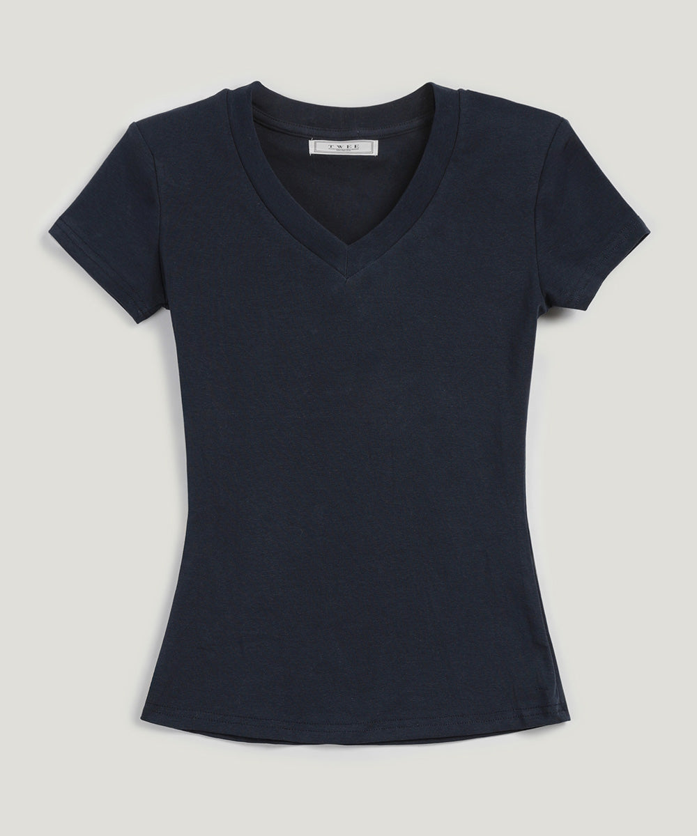Pad V-Neck Short Sleeve T-Shirt  Chikkuz  n/a.