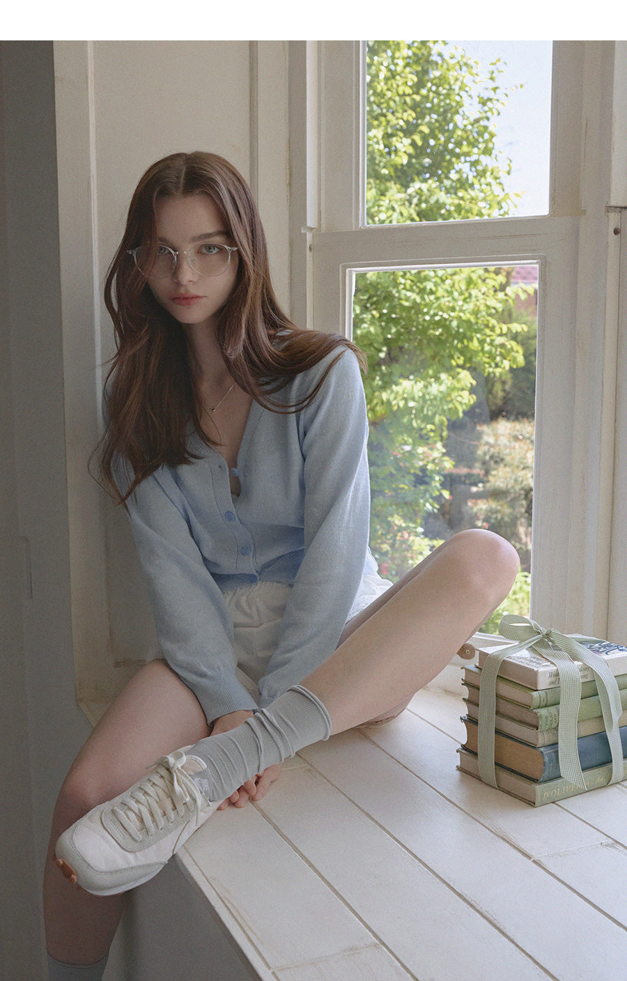 Evelyn V-Neck Cardigan  Chikkuz  n/a.