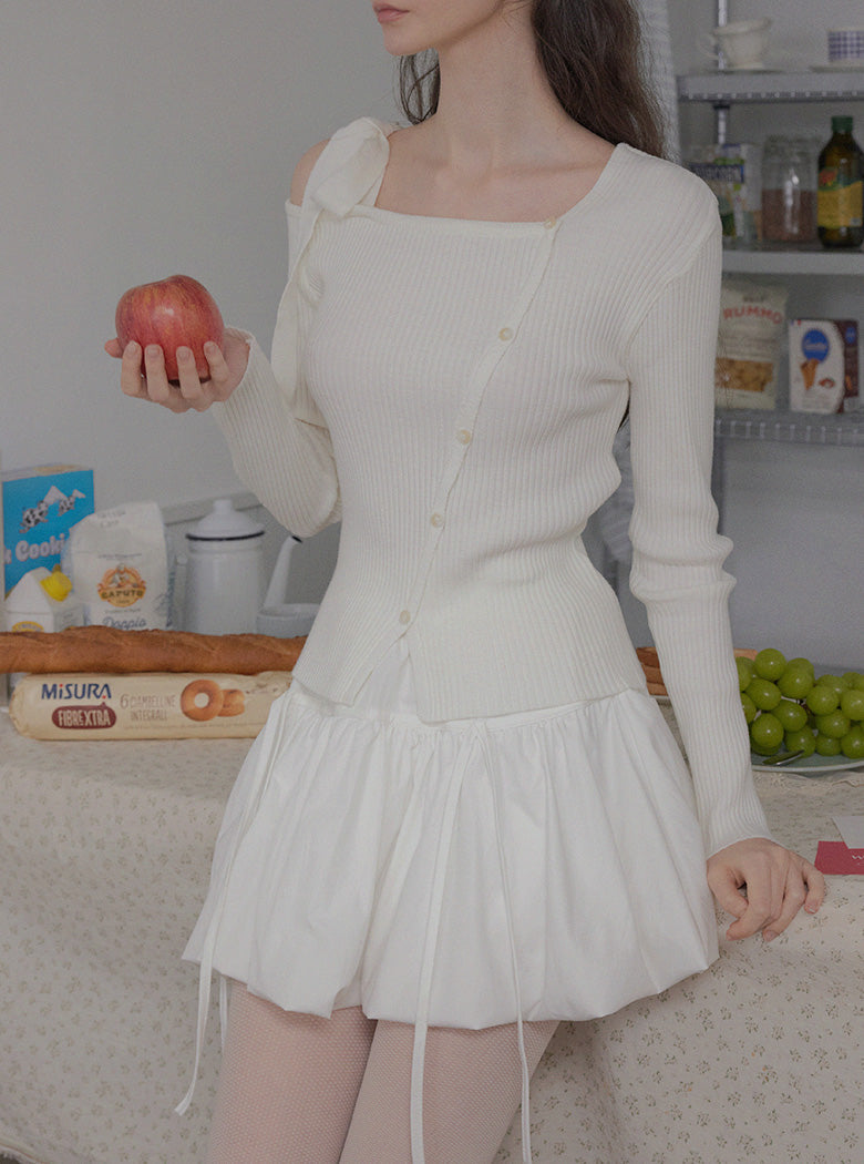Strap Balloon Mini Skirt  Chikkuz  n/a.