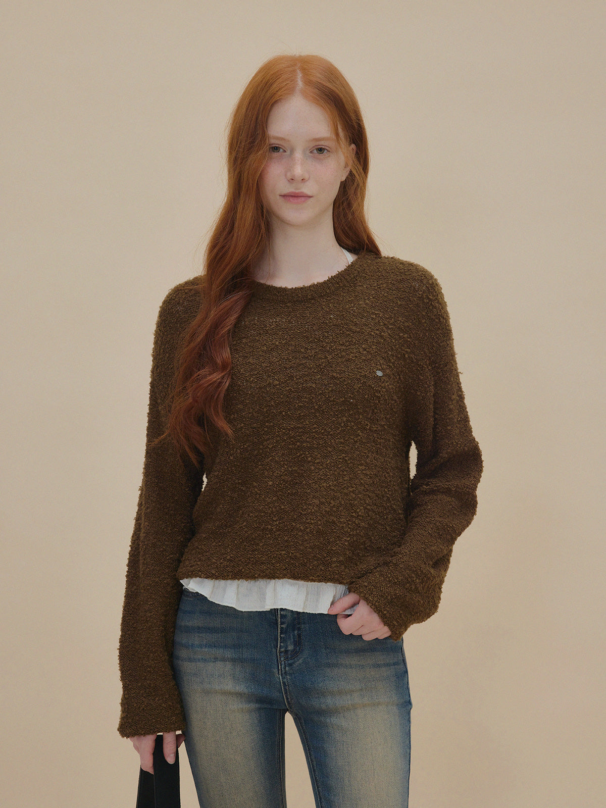Orit Bouclé Long Sleeve Knit  Chikkuz  n/a.