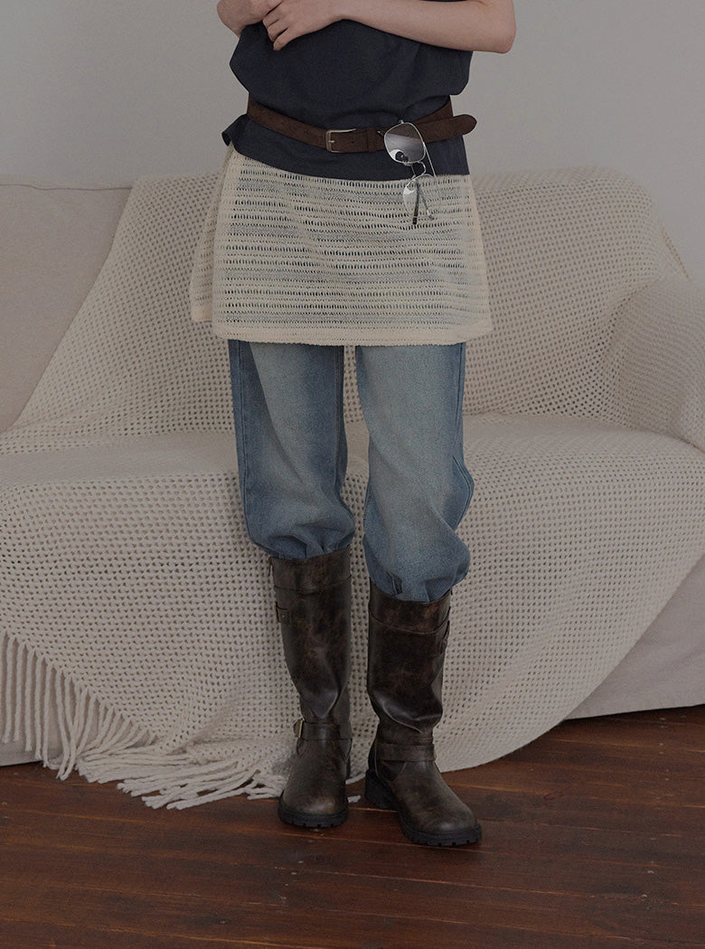 Roa Washed Wide Denim  Chikkuz  n/a.
