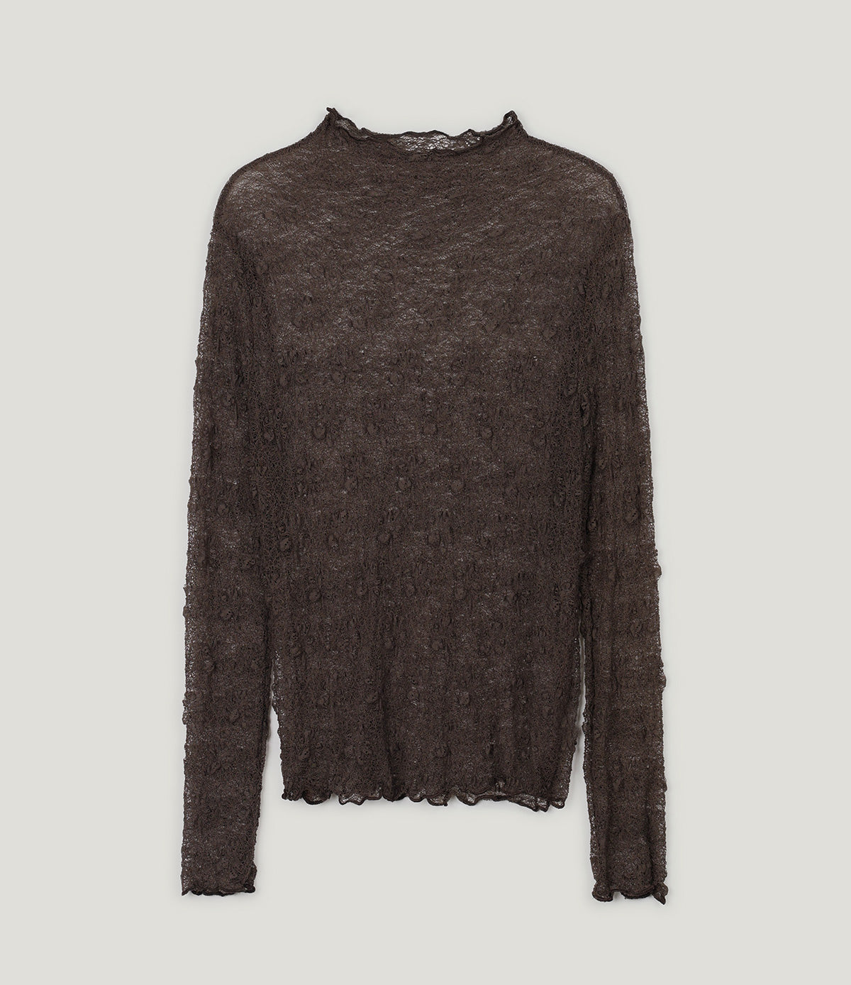 Wooden Sheer Wrinkle Long-Sleeve T-Shirt  Chikkuz  n/a.