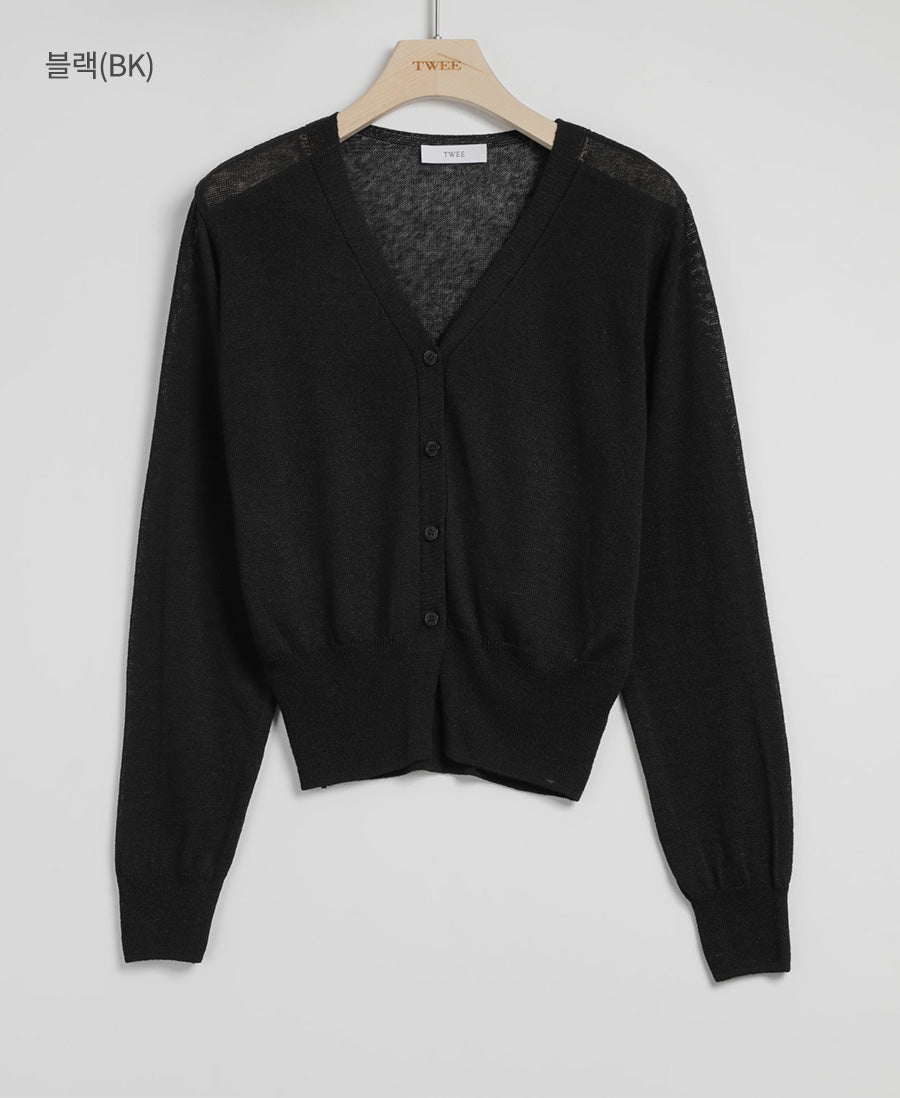 Evelyn V-Neck Cardigan  Chikkuz  n/a.