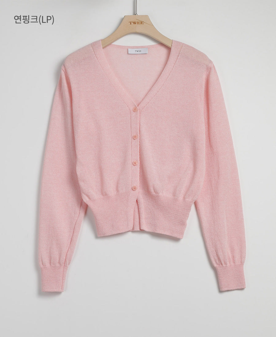 Evelyn V-Neck Cardigan  Chikkuz  n/a.