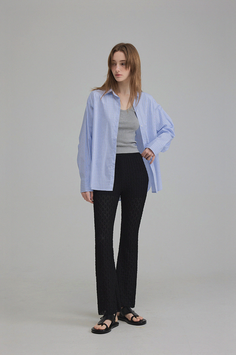 Stripe Overfit Shirt  Chikkuz  n/a.