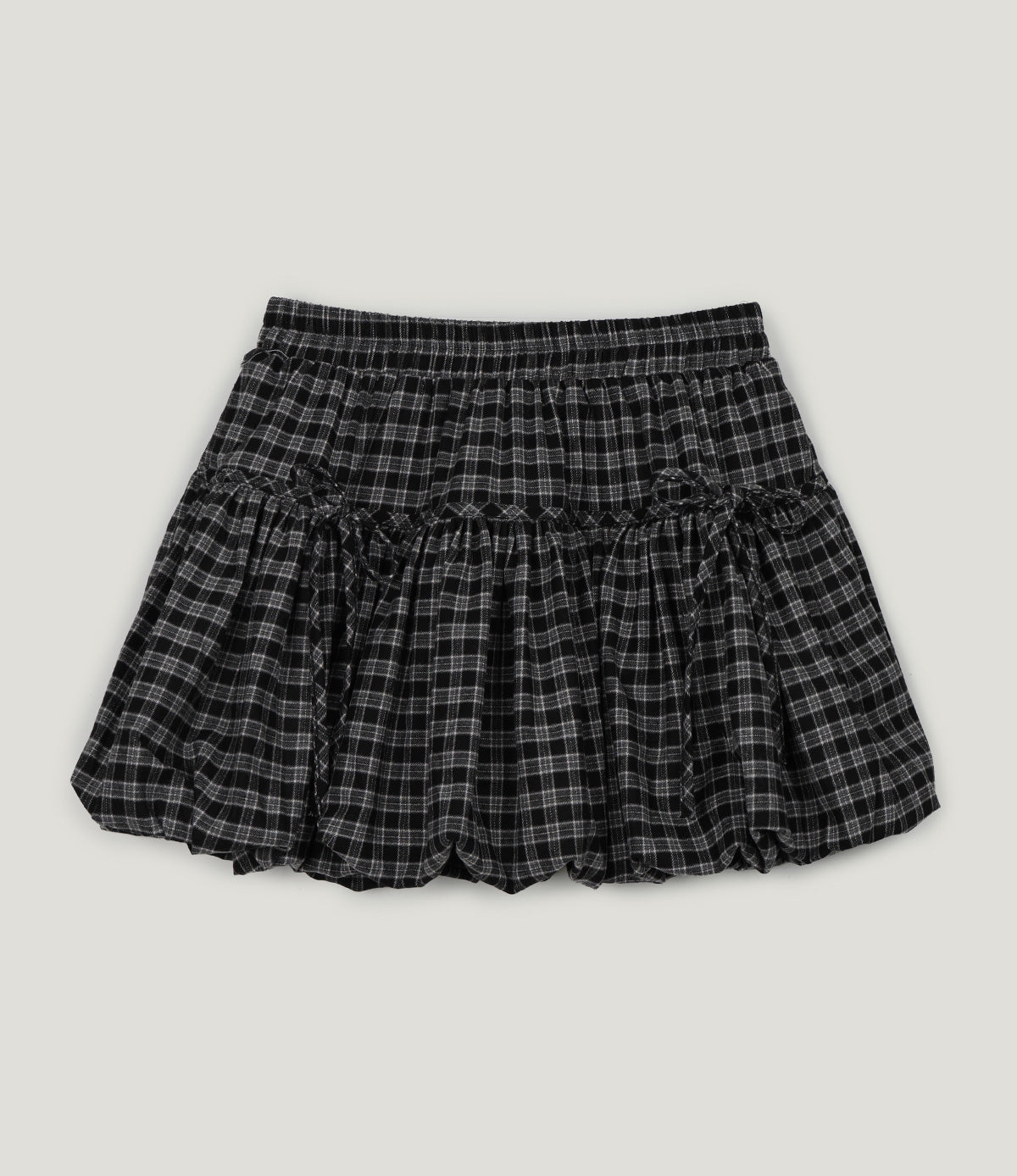 Check Balloon Mini Skirt  Chikkuz  n/a.