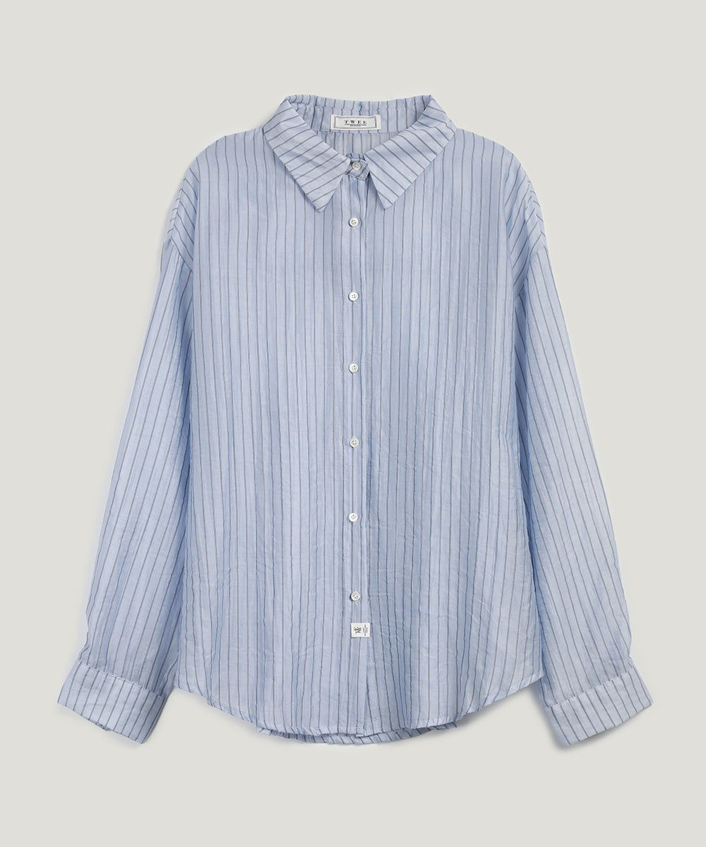 Benrit Oversized Stripe Shirt (with Scrunchie Set)  Chikkuz  n/a.