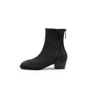 Stylish Suede Block Heel Boots-0